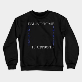 More Palindrome Date and Name (White Text) Crewneck Sweatshirt